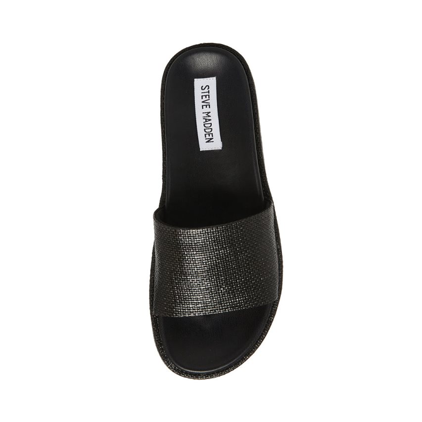 Black Steve Madden Kasper Women's Slides | PH 1708MFH